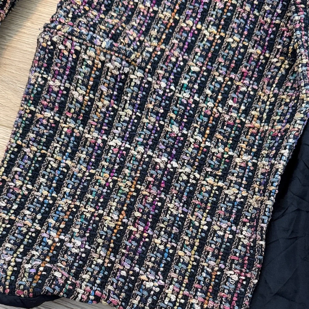 Vintage LBA Studio Tweed Blazer Jacket Size Small Classic Chic - Picture 2 of 10